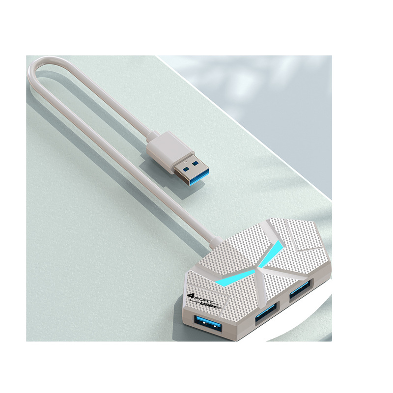 新品七彩氛围灯HUB3.0高速分线器扩展笔记本电脑一拖多转|undefined