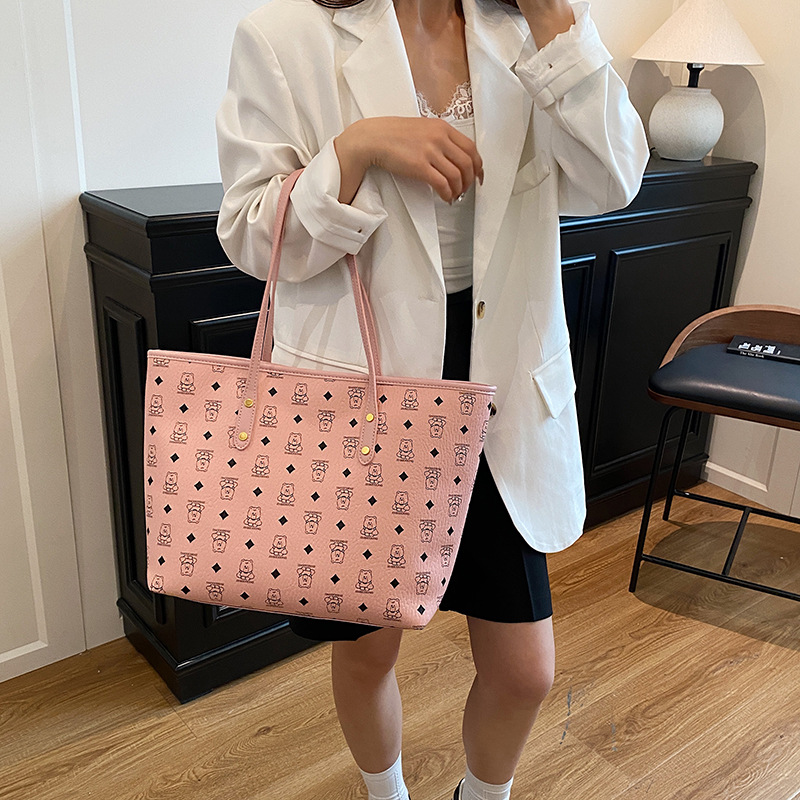 Borsa a secchiello/cestino da donna, versatile, adatta a tutte le stagioni, stile retrò, con grande capacità, modello nuovo._voghion.com