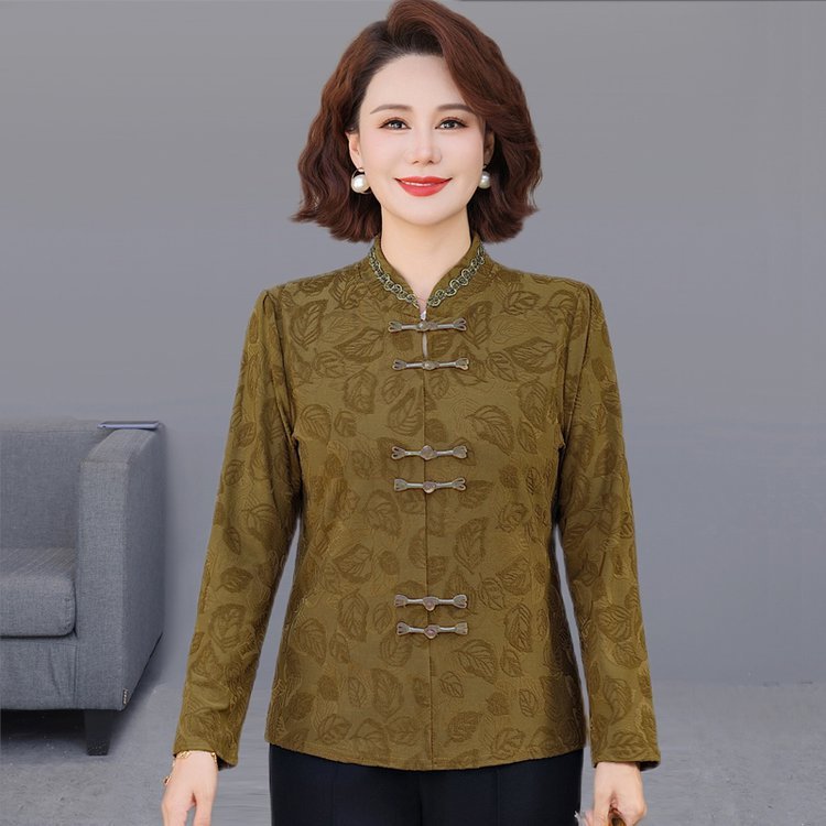 一件代发2025秋季新款时尚新中式国风洋气百搭减龄长袖打底衫上衣|undefined