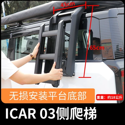 Ladder Small School Bag Side – Roof rack - chery-icar03-side-climbing-ladder