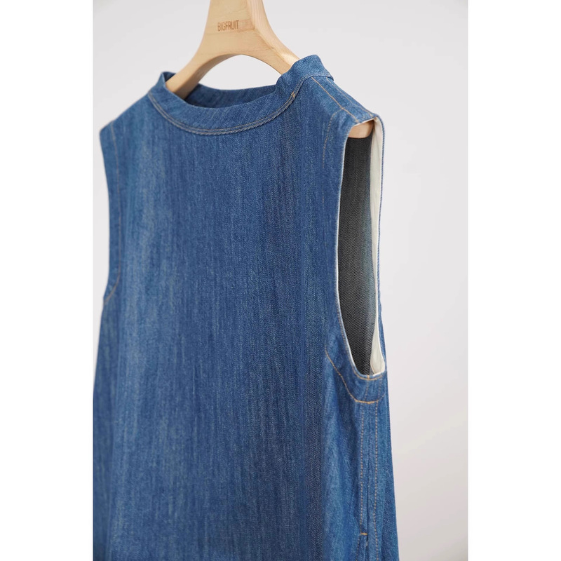 Japanese Okayama Denim~Z Series 4K+ Fresh Plant-Dyed Denim Dress