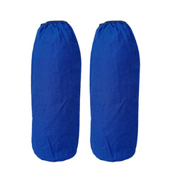 廠家直銷 全棉袖套藍色白色滌卡純棉布袖頭加厚加肥加大螺口套袖