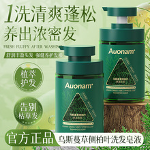 Auonam乌斯曼草侧柏叶洗发皂液草本植萃天然精华洗发皂液止痒蓬松