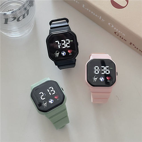 Astronaut watches for men and women, high-looking ins, simple and fashionable, middle and high school student parties, children's luminous electronic watches, trendy