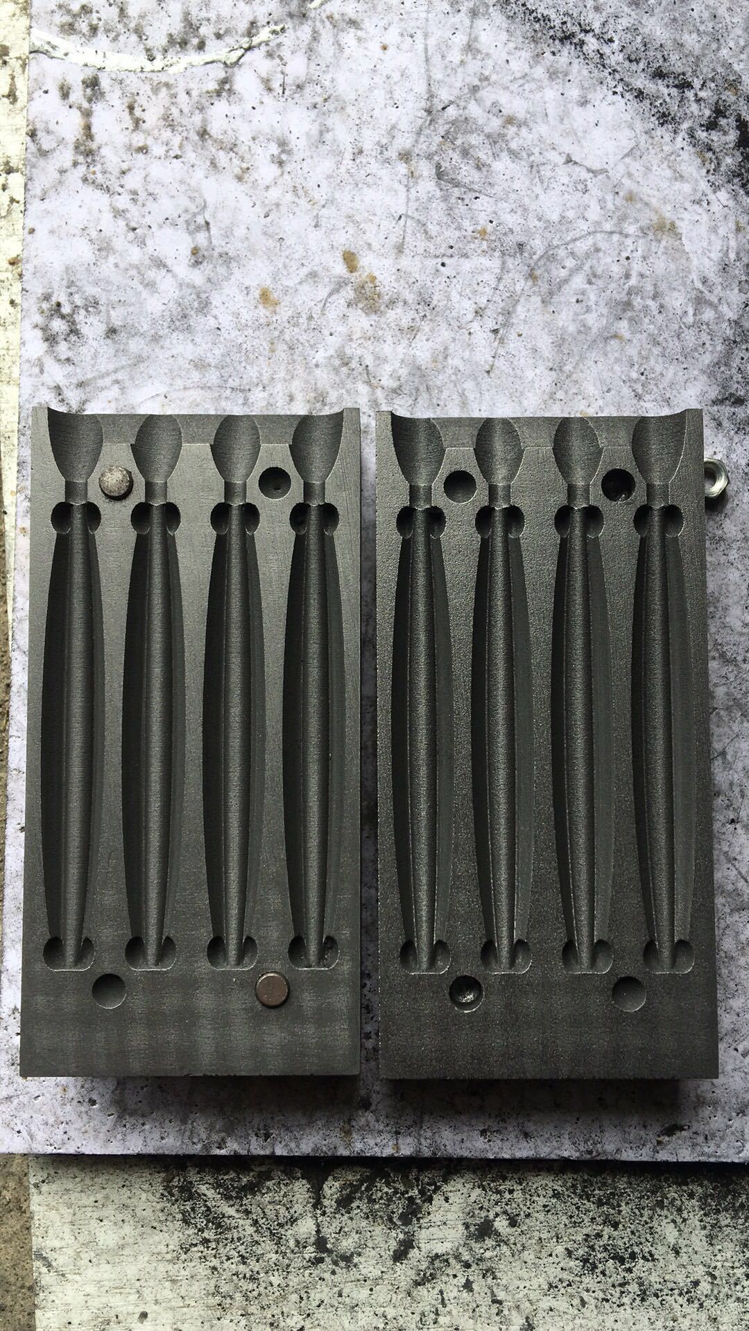 撒网铅坠模具鱼尾网脚角子鱼渔网手抛绑撒网铅坠模具