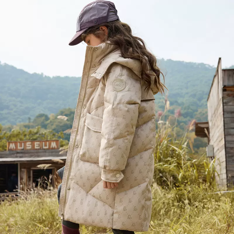 2024新款女童羽绒服过膝长款儿童装中大童冬季小女孩外套加厚洋气