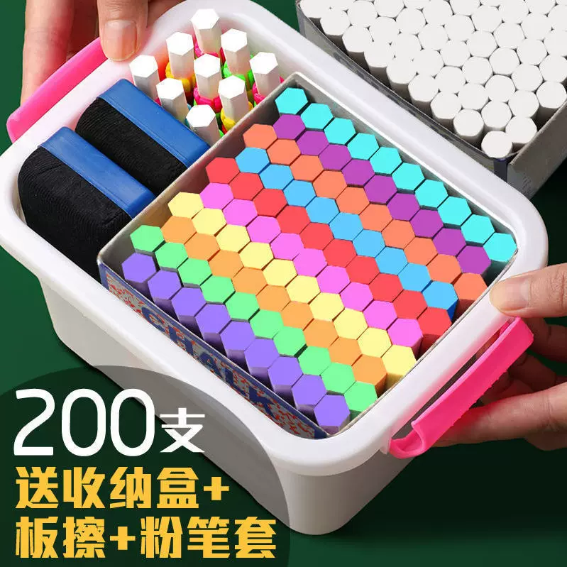 Chalk, children's hexagonal white board dust-free for home use, training