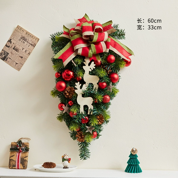 New 50cm double deer upside down tree with hook