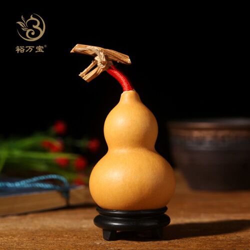 BB4C wholesale small gourd handle pieces Caolijin natural paste eight treasures play ornaments pendant paper play gourd