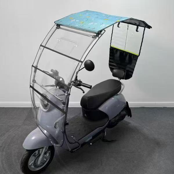 Nuevo parabrisas plegable auto-retráctil coche eléctrico ensanchado dosel sombrilla coche de batería protección solar a prueba de viento a prueba de lluvia