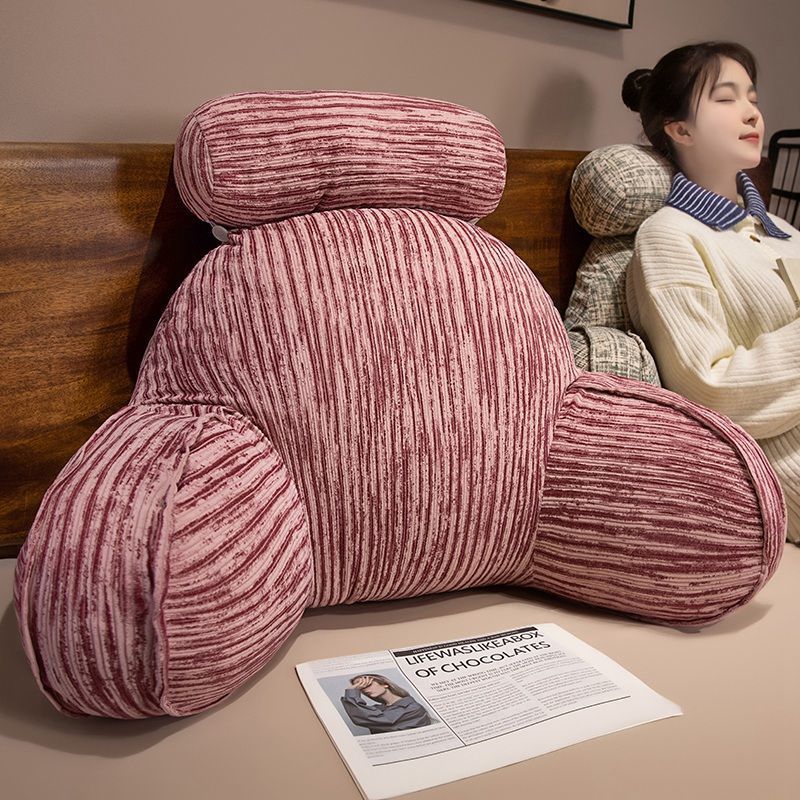 Ins Bedside Cushion Soft Bag Bed Back Cushion Dormitory Sofa Reading Pillow Pregnant Woman Lazy Pillow Waist Cushion