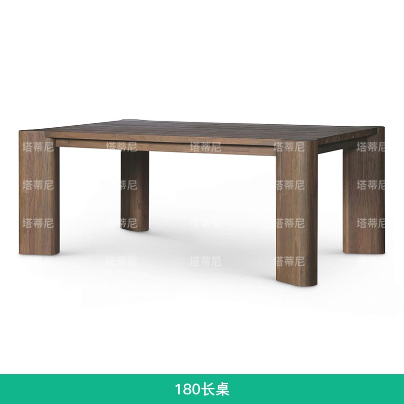Mesa y silla de madera maciza al aire libre patio chalet silla de ocio mesa larga alojamiento residencial jardín al aire libre terraza tabla de teca