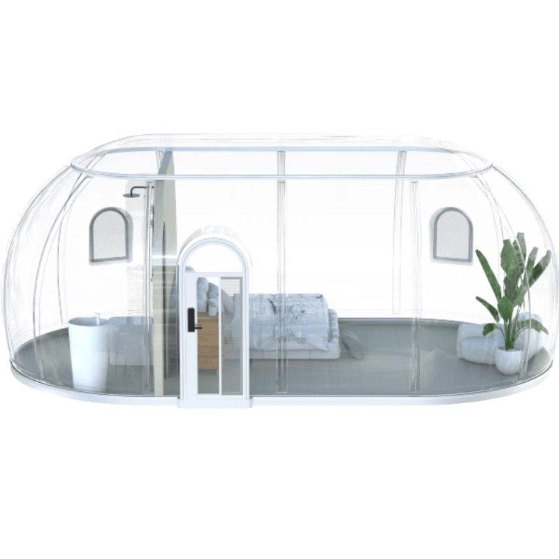 Área turística PC transparente estrella al aire libre acampamiento residencial hotel famoso albergue creativo estrella esférica habitación de tienda de campaña