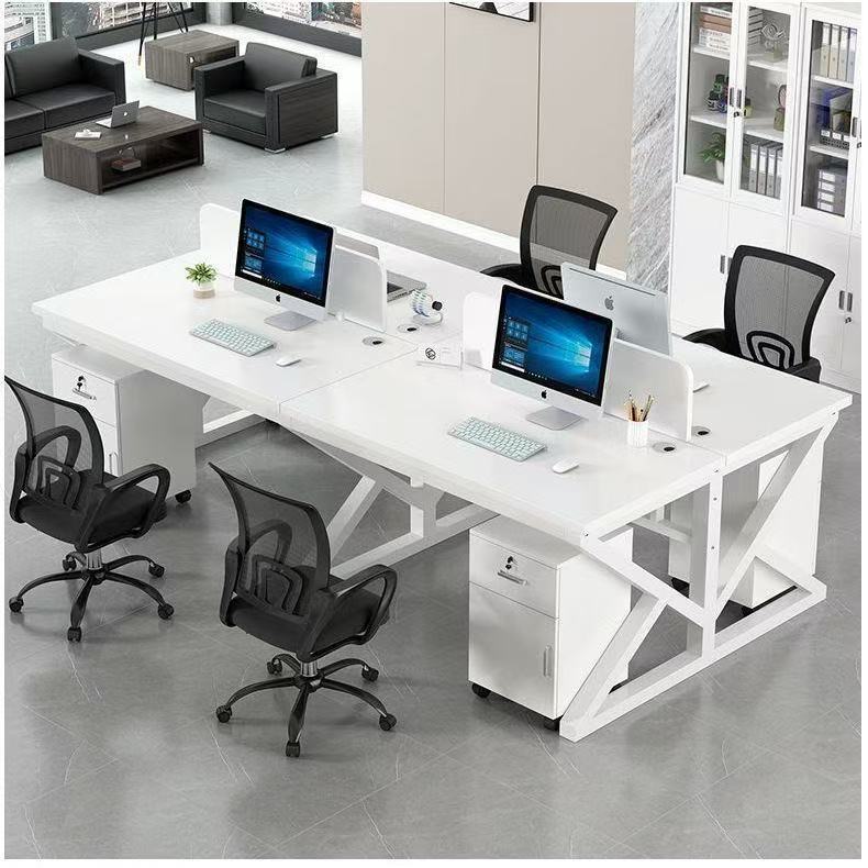 Office Desk Staff Workstation Combination, Office Computer Desk for Four or Six People, Combination Desk with Screen Partition, Office Desk with Cubicles Office Desk Staff Workstation Combination, Office Computer Desk for Four or Six People, Combination Desk with Screen Partition, Office Desk with Cubicles