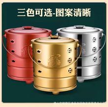 新品不锈钢聚宝桶烧纸钱桶聚宝桶化金桶焚化炉元宝烧宝桶家用批发