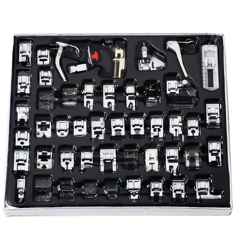 Máquina DE COSER doméstica prensatelas multifuncional accesorios de costura 32 tipos 42 tipos 52 unidades 62 unidades prensatelas traje de costura