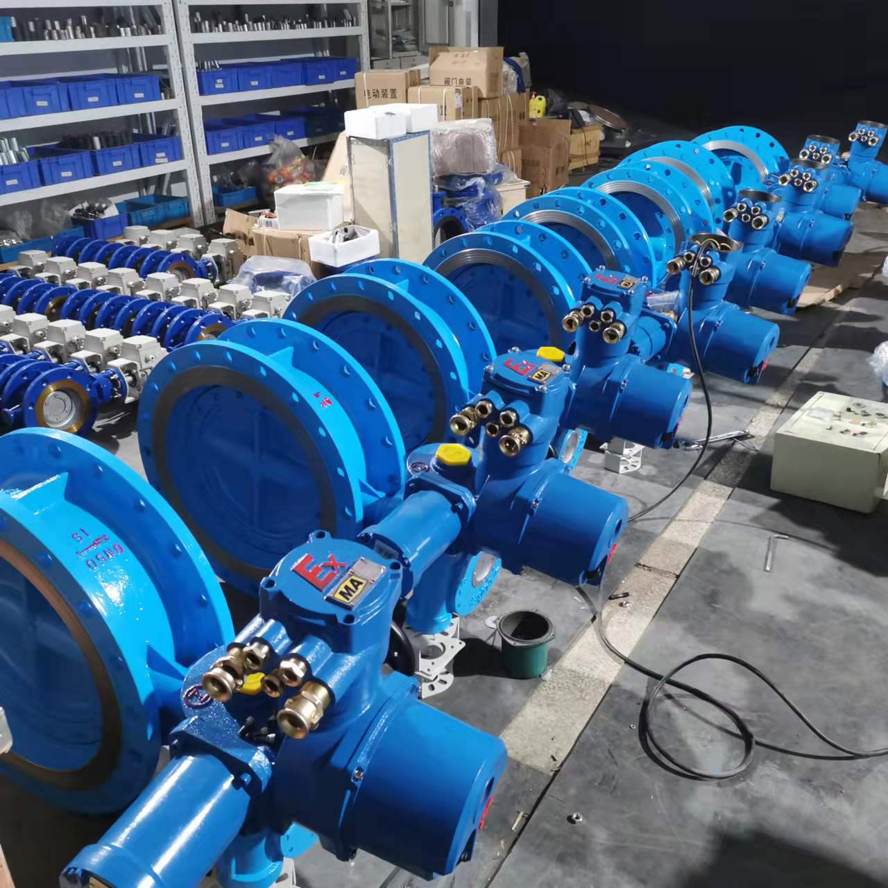 DN300防爆型矿用瓦斯电动蝶阀 走瓦斯气体电动隔爆型蝶阀