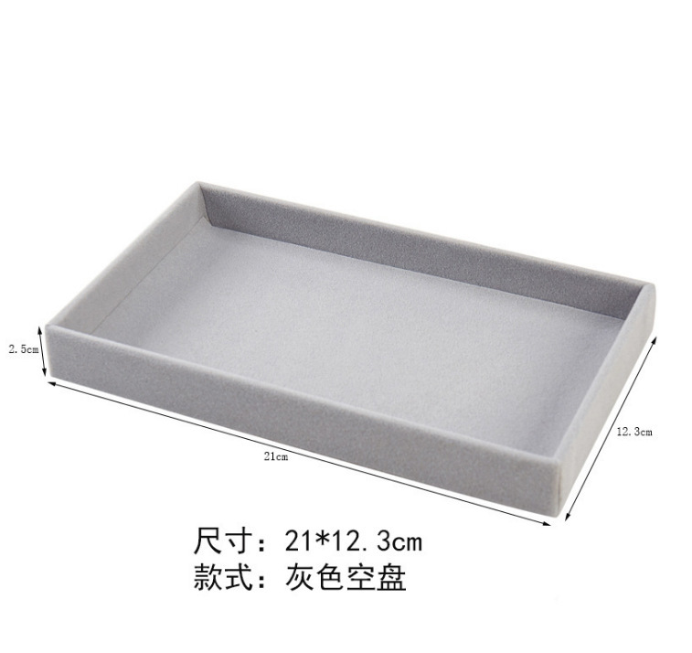 Caja de almacenamiento de joyas de acrílico con ventana de franela de una sola capa, pendientes de anillo, pendientes, caja de exhibición de acabado de joyas