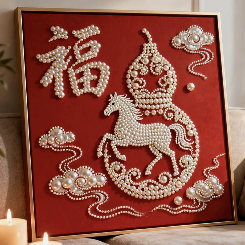 Набор для DIY жемчужной живописи, handmade, креативный высококлассный подарок на свадьбу для девушки, полный комплект материалов, настенное украшение для гостиной