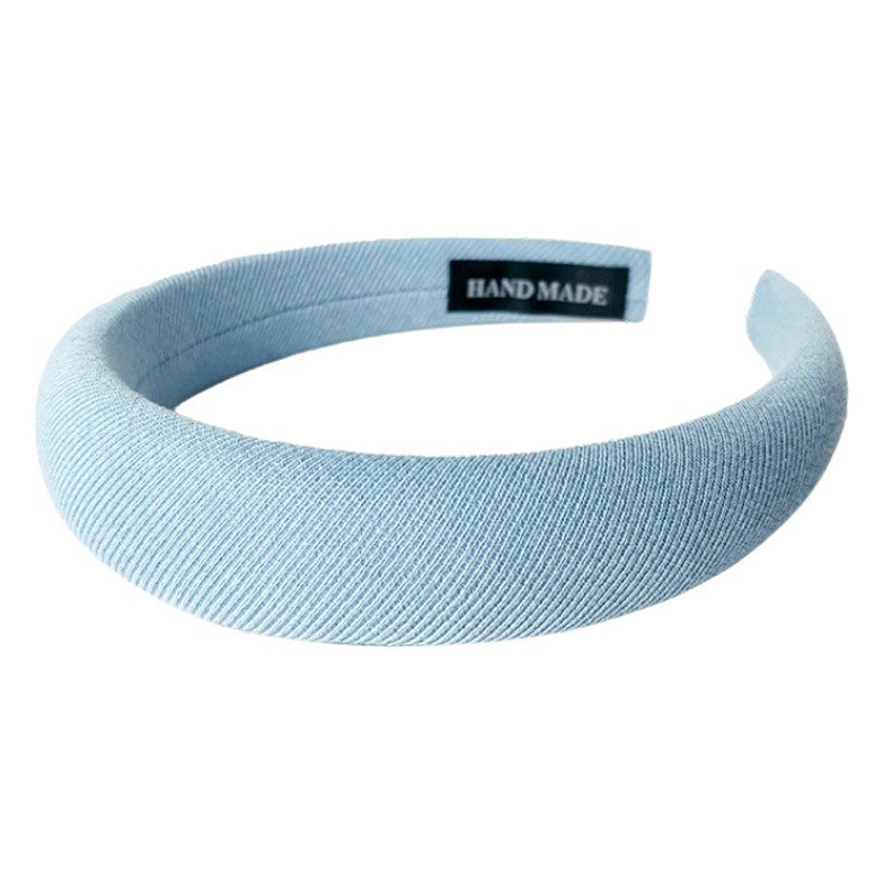 Diadema coreana con esponja, diadema de corona alta con borde ancho, pinza para el pelo para mujer, estilo nuevo de verano 2025, accesorio para el cabello para salir