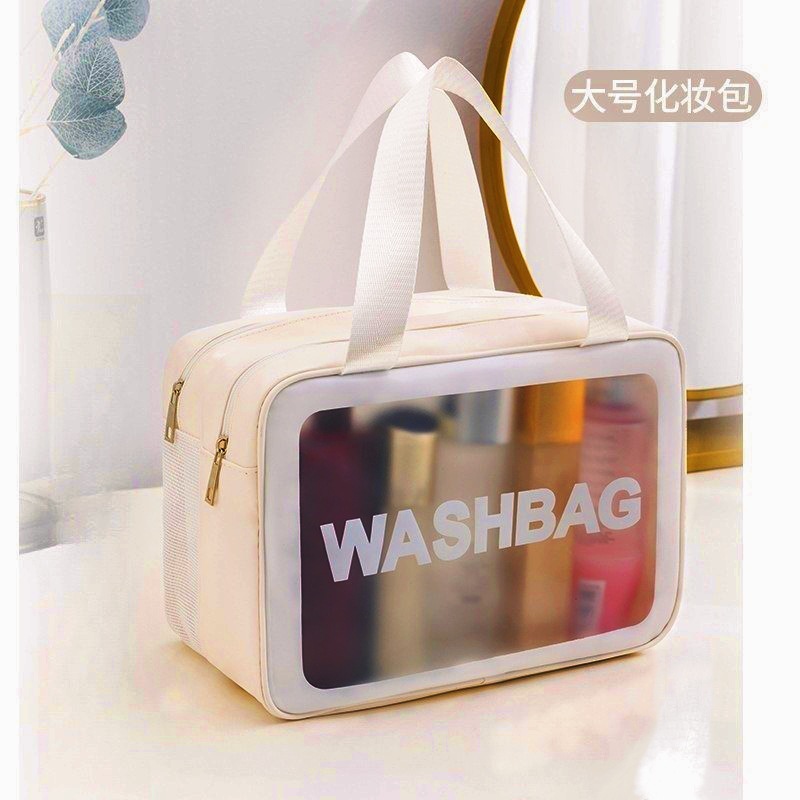 Internet celebridad húmeda y seca separación bolsa de cosméticos mujer PVC impermeable gran capacidad bolsa de almacenamiento viaje multifuncional bolsa de lavado bolsa