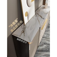 z%Light luxury slate sideboard living room wall entrance cabinet modern simple side cabinet kitchen cupboard storage locker