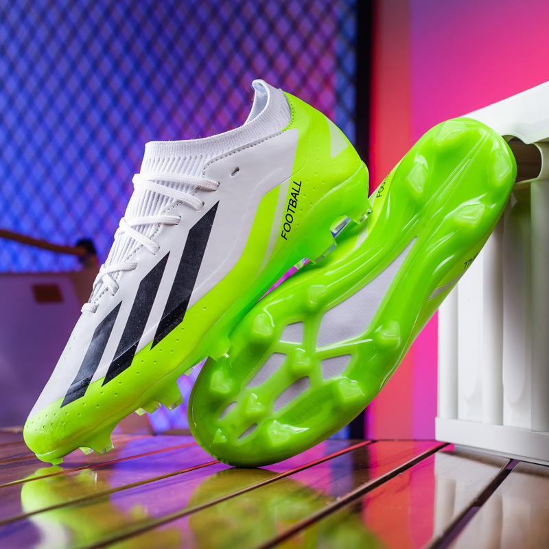 Zapatos de fútbol juveniles unisex para exteriores, para entrenamiento en césped y competición, con tacos largos AG y tacos cortos TF. image 5