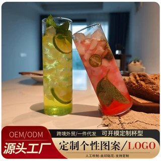 高硼硅玻璃杯定制果汁咖啡高硼硅耐热水杯图案定做印刷logo伴手礼