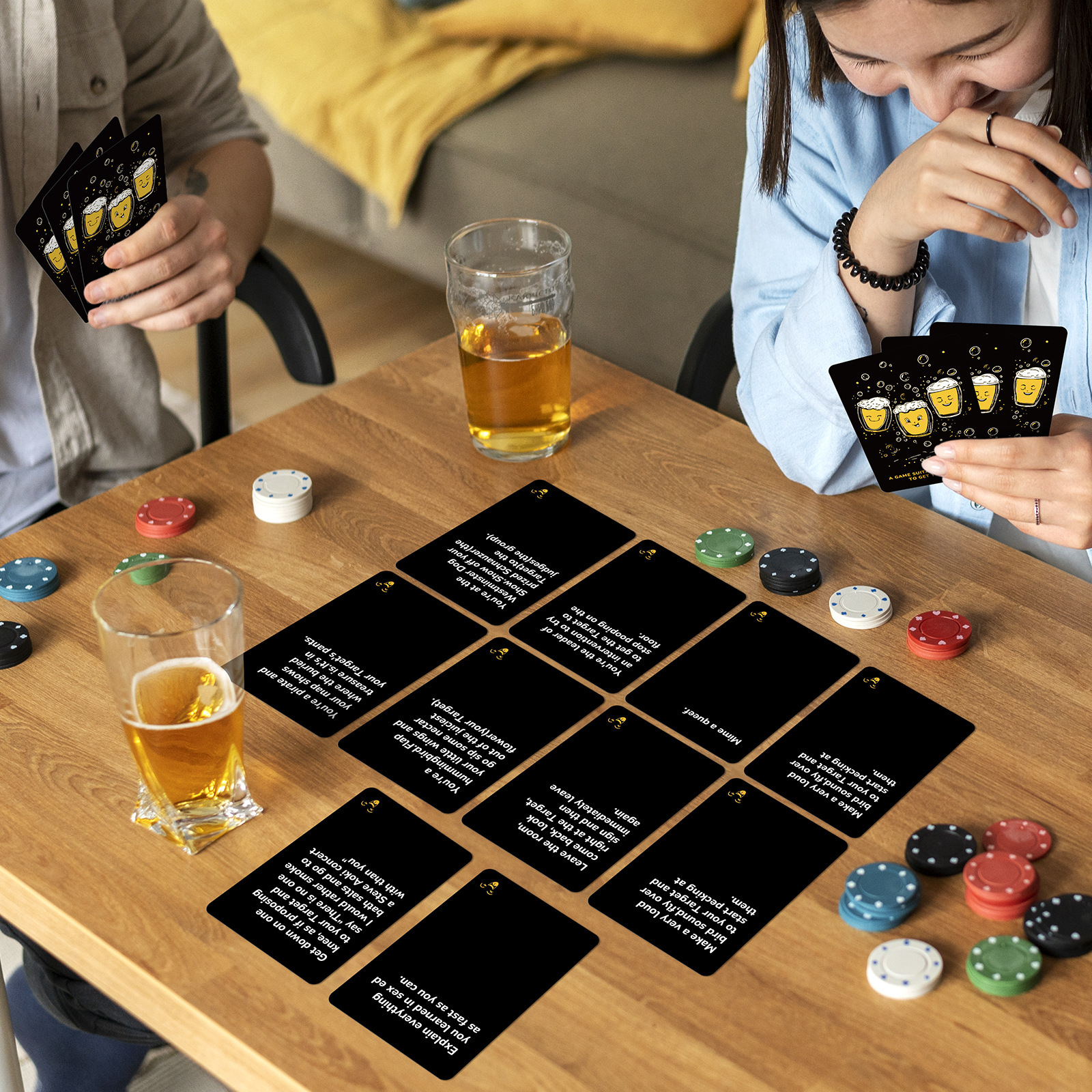 Interactive Party Game Cards For Laughing People Social Gatherings_voghion.com