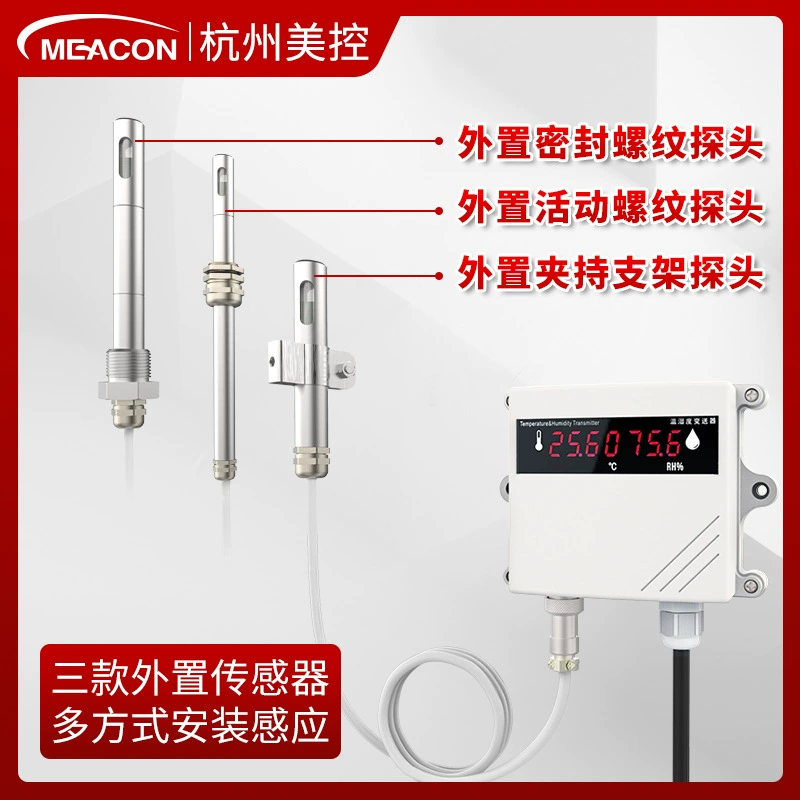 Highly precise thermo hygrometer, sensor, temperature control