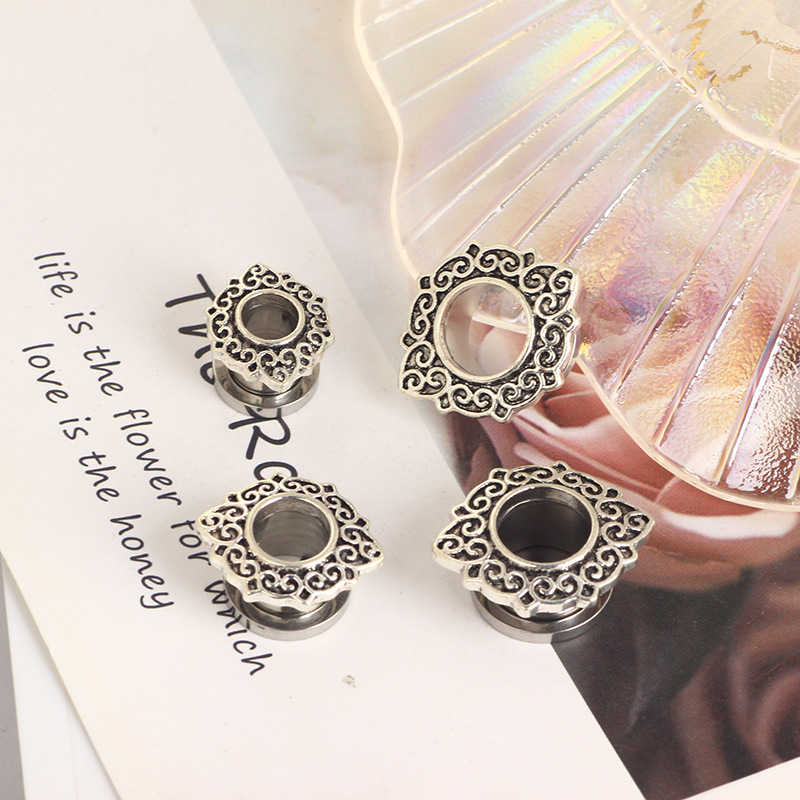 Labret piercing jewelry detail image