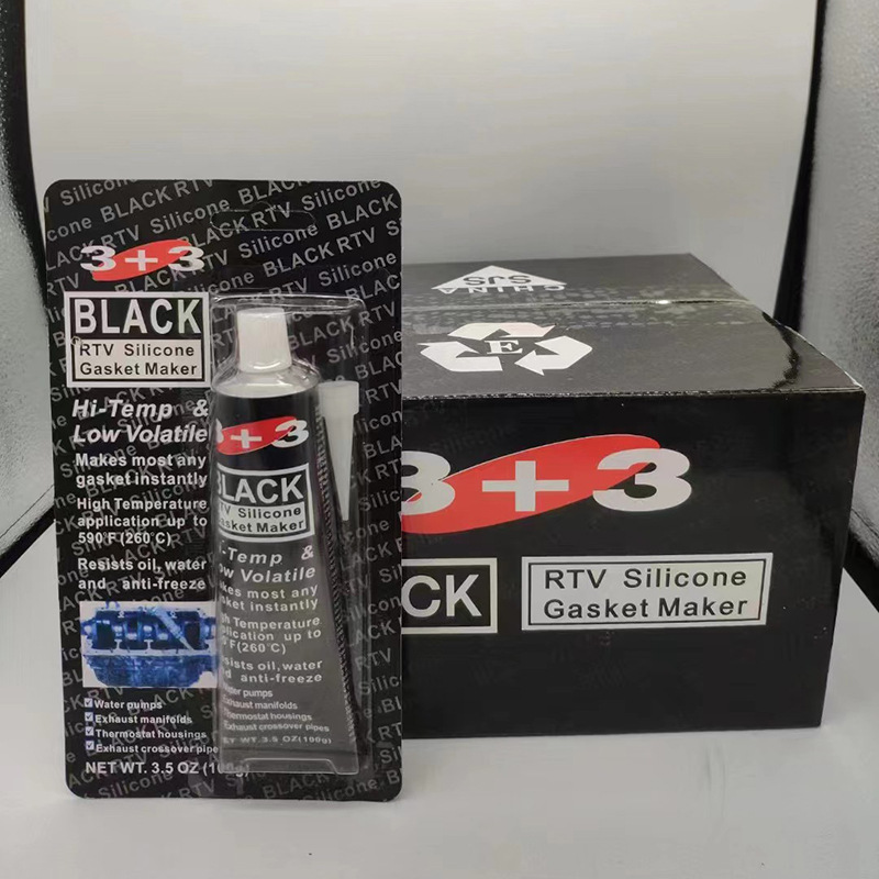 厂家批发3+3免垫片密封胶汽车发动机维修金属摩托车机械维修用胶