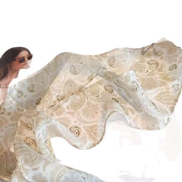 Summer thin silk fashionable scarf