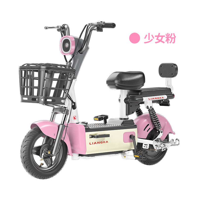 Liangca coche eléctrico estándar nacional bicicleta eléctrica coche de batería mujer pequeña 48 generación de coche de batería ligero para mujeres