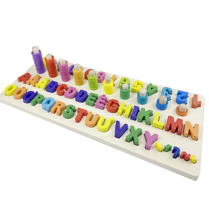 Carta digital a juego tablero logarítmico cognitivo juguetes niños bebé juguetes de madera 3-4-7 años de edad al por mayor