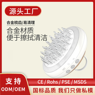 EMS Electric scalp On the drug massage Dedicated comb Germinal hair Hair care Anti-Hair Loss currency ball customized