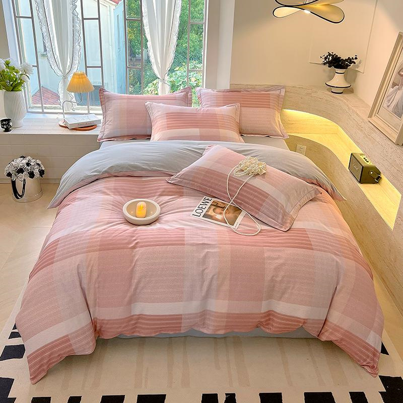 Nantong New 13376 면 두꺼운 인쇄 된 4 피스 세트 코튼 침대 시트 퀼트 커버 1.8 침대 커버