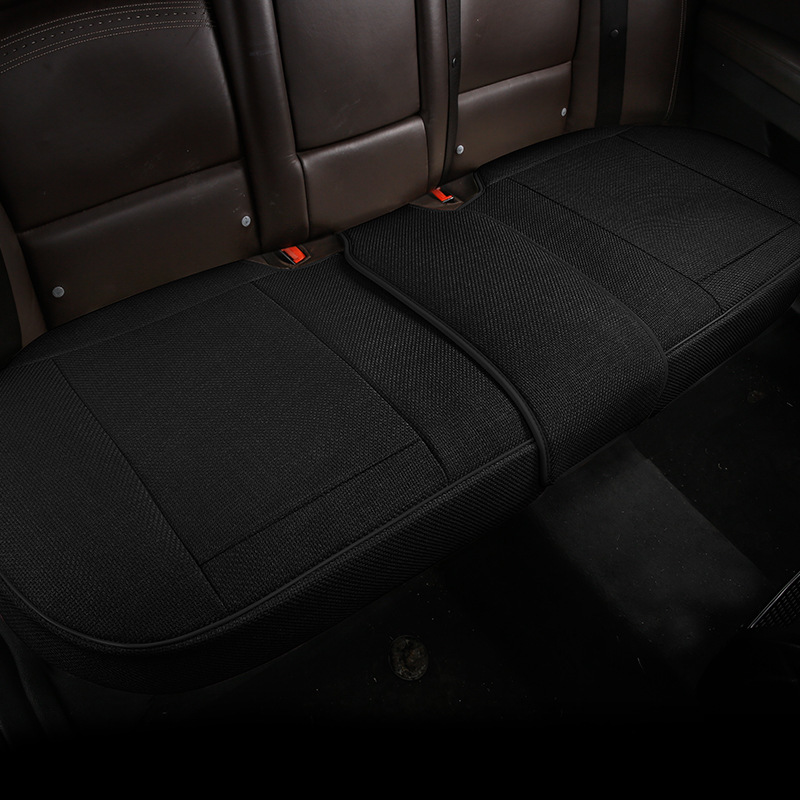 New Full-Coverage Linen Car Seat Cushion for Single Front Seat, Breathable and Suitable for All Seasons, Cross-Border Purchase with Labeling