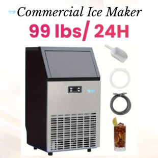 Commercial Ice Maker 99Lbs/ 24H under Counter Ice Machine