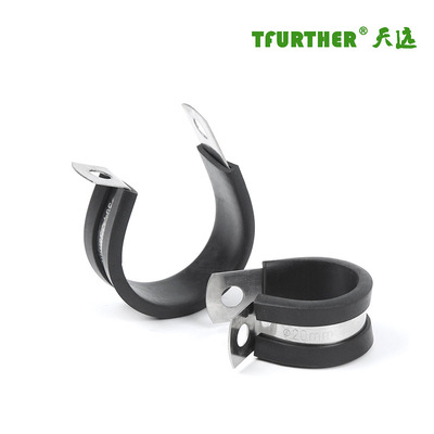 Tianyuan Clamp Stainless steel Rubber strip Clamp Rubber mats Laryngoscope Cross border 304 texture of material( 15 wide)