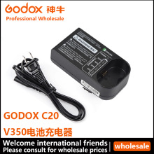 原装全新 神牛godox C20 闪光灯V350机顶热靴灯锂电池专用充电器