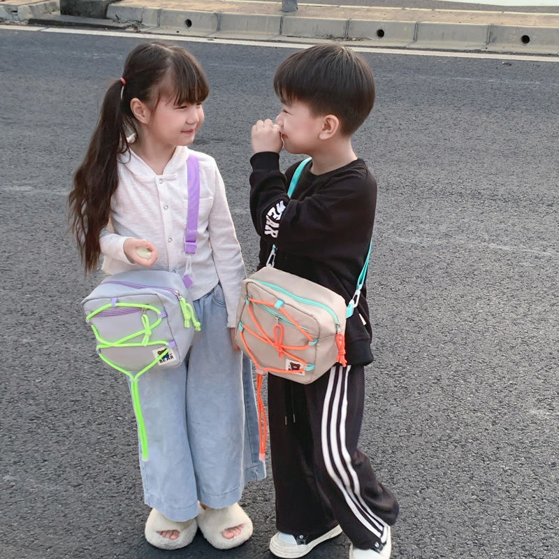 Bolso de mensajero de los niños guapos moda cuerda hombro bolsa Internet celebridad bebé moneda monedero niñas fuera bolso de hombro moda