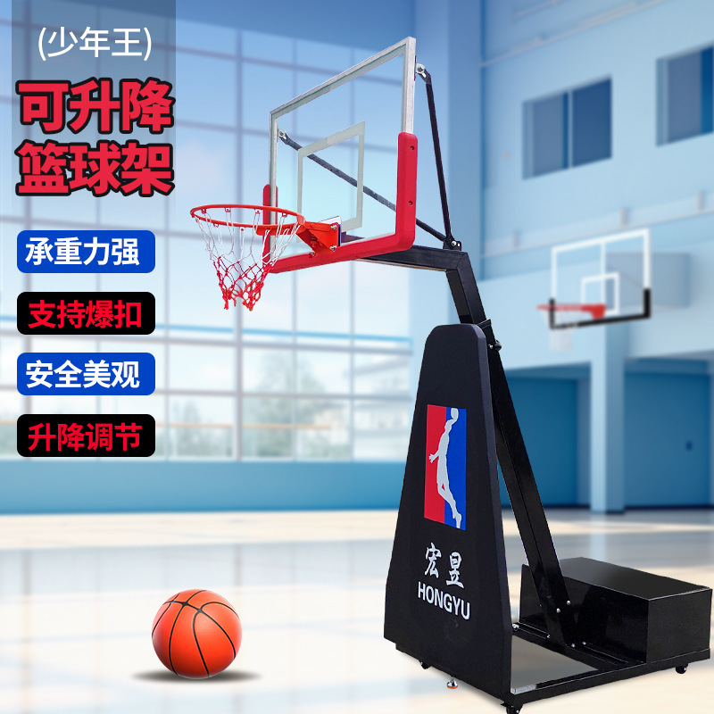 Basketball Hoop for Children, Home Use, Hand-Cranked Adjustable Height, Indoor Basketball Frame, Elementary School Students' Shooting Stand, Youth Mobile Basketball Hoop for Boys