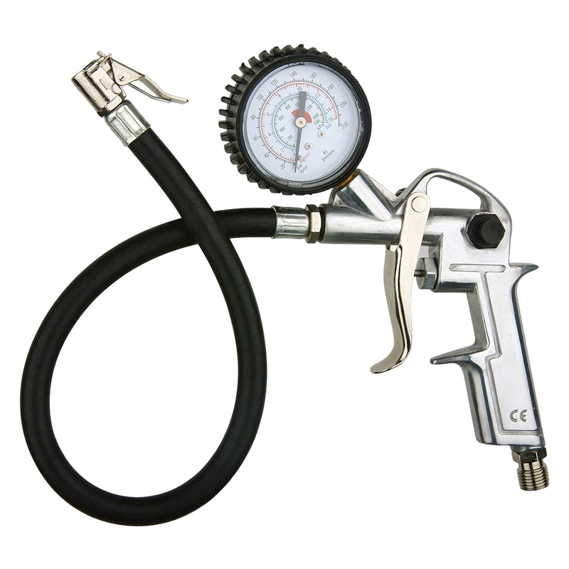 Pistola de presión de neumáticos personalizada manifiesta digital de neumáticos manómetro de neumáticos inflado herramienta de inflado para detectar manómetro de neumáticos manómetro