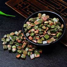 天然水晶碎石花绿石鱼缸装饰消磁风水原矿打磨供应扩