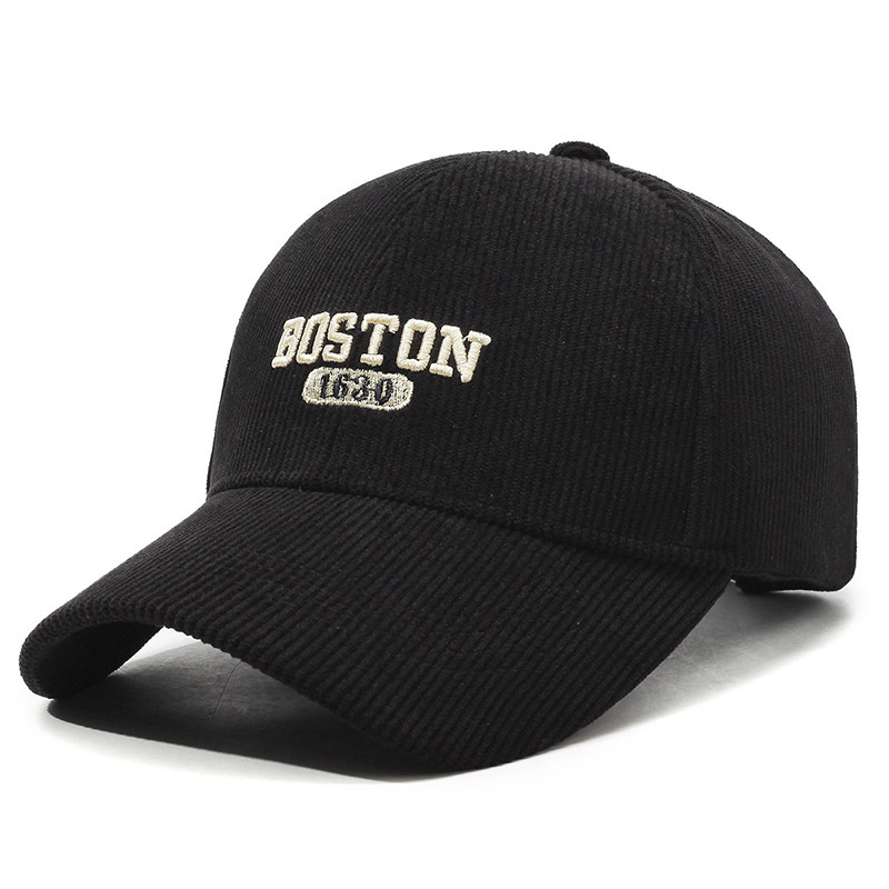 Vielseitige Baseballkappe Aus Cord Für Damen Und Herren Winter_voghion.com