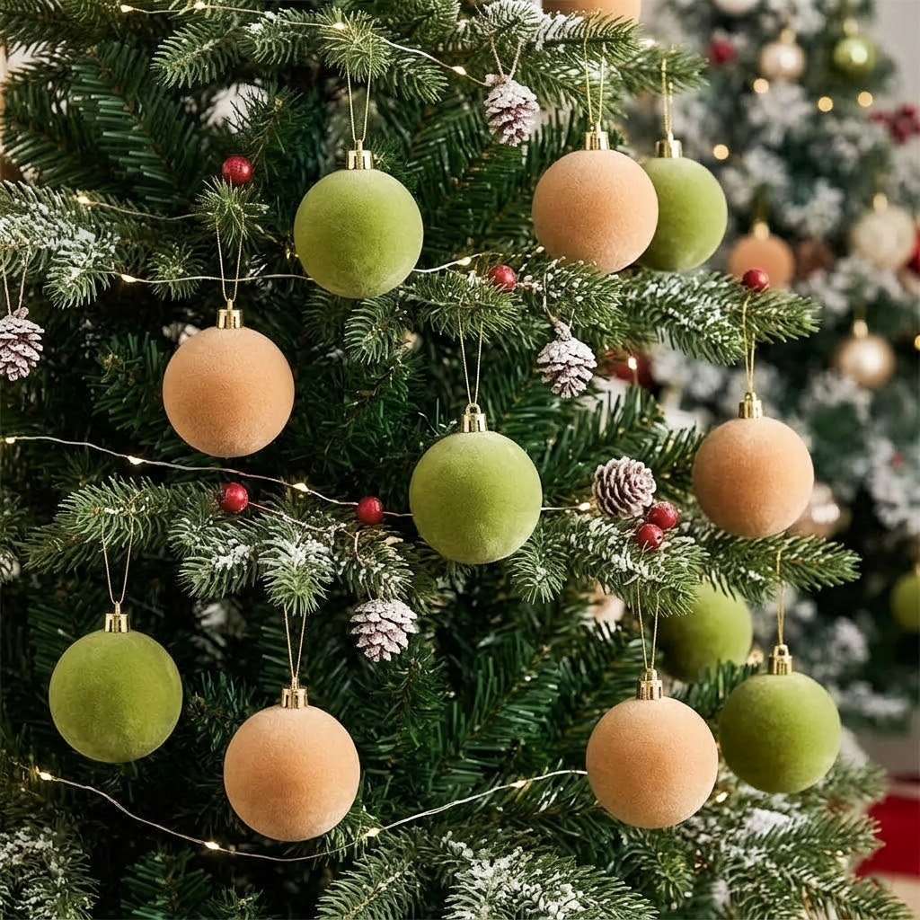 Ventas transfronterizas de floquete de bolas de Navidad árbol de Navidad decoraciones de bolas sueltas colgantes 3 - 20cm puede ser una caja de bolsas múltiples image 3