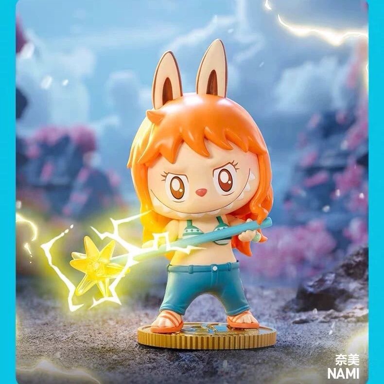 Bubble Mart THE MONSTERS LABUBU SAYING Série Caja ciega LABUBU One Piece juguetes hechos a mano