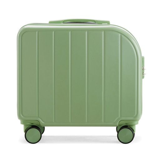 Small suitcase women's 18-inch lightweight boarding case universal silent wheel suitcase 16-inch children's password box leather suitcase