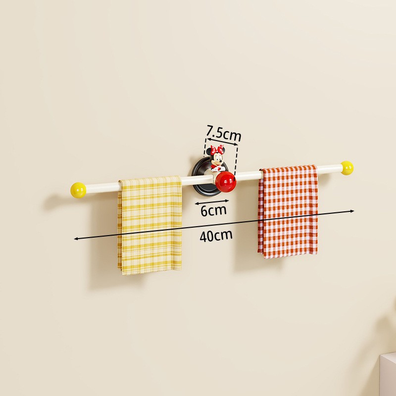 Toallero de Pared de Acero al Carbono Sin Perforación para Baño image 8